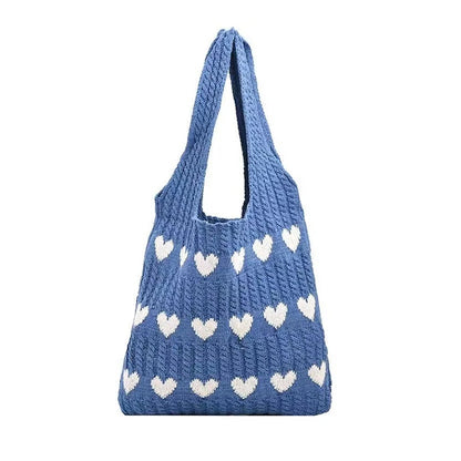 Heart Knitted Bag